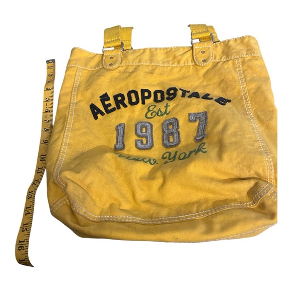 Aeropostale gold/yellow school/work bag tote. Great used condition - Picture 4 of 4